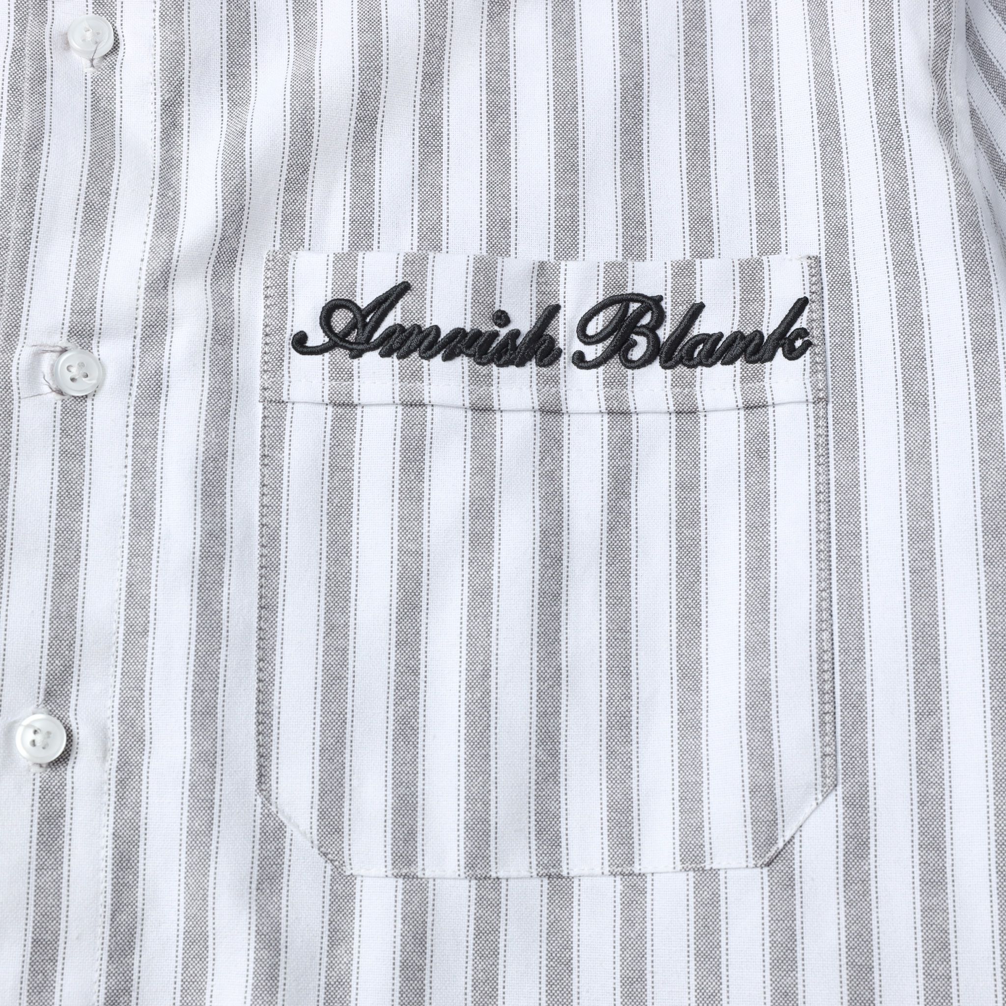 AB OXFORD STRIPED SHIRT - Grey