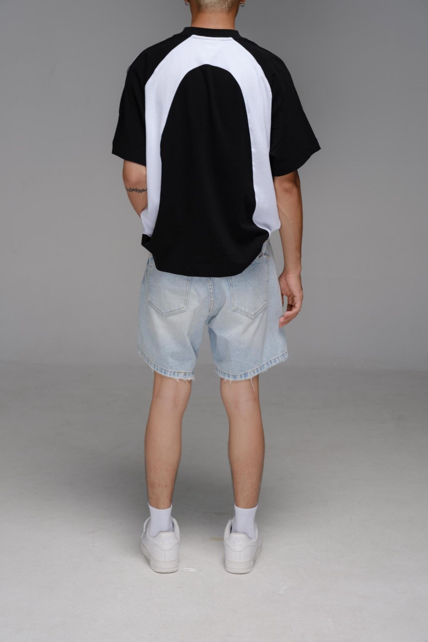 Whatever Raglan Boxy TShirt - Black