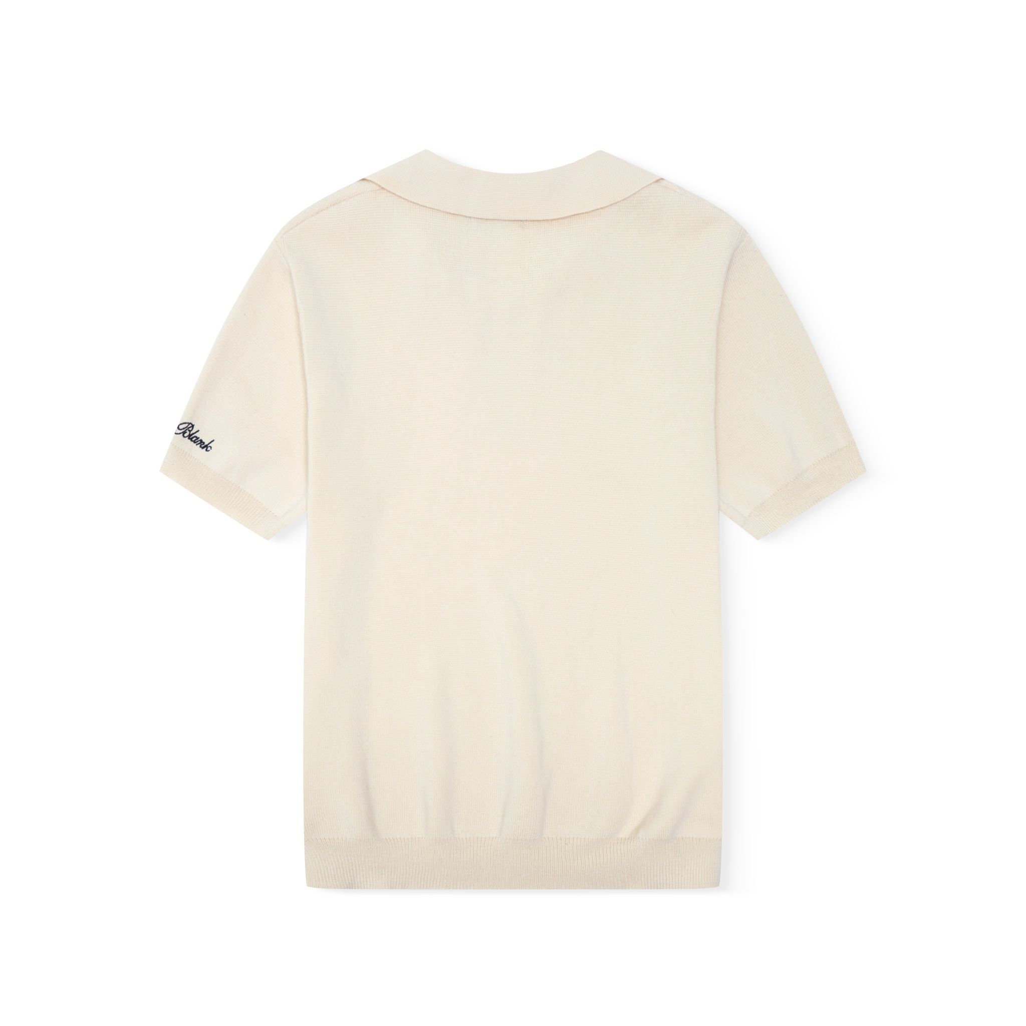 AB WOOL KNIT POLO SHIRT - Beige