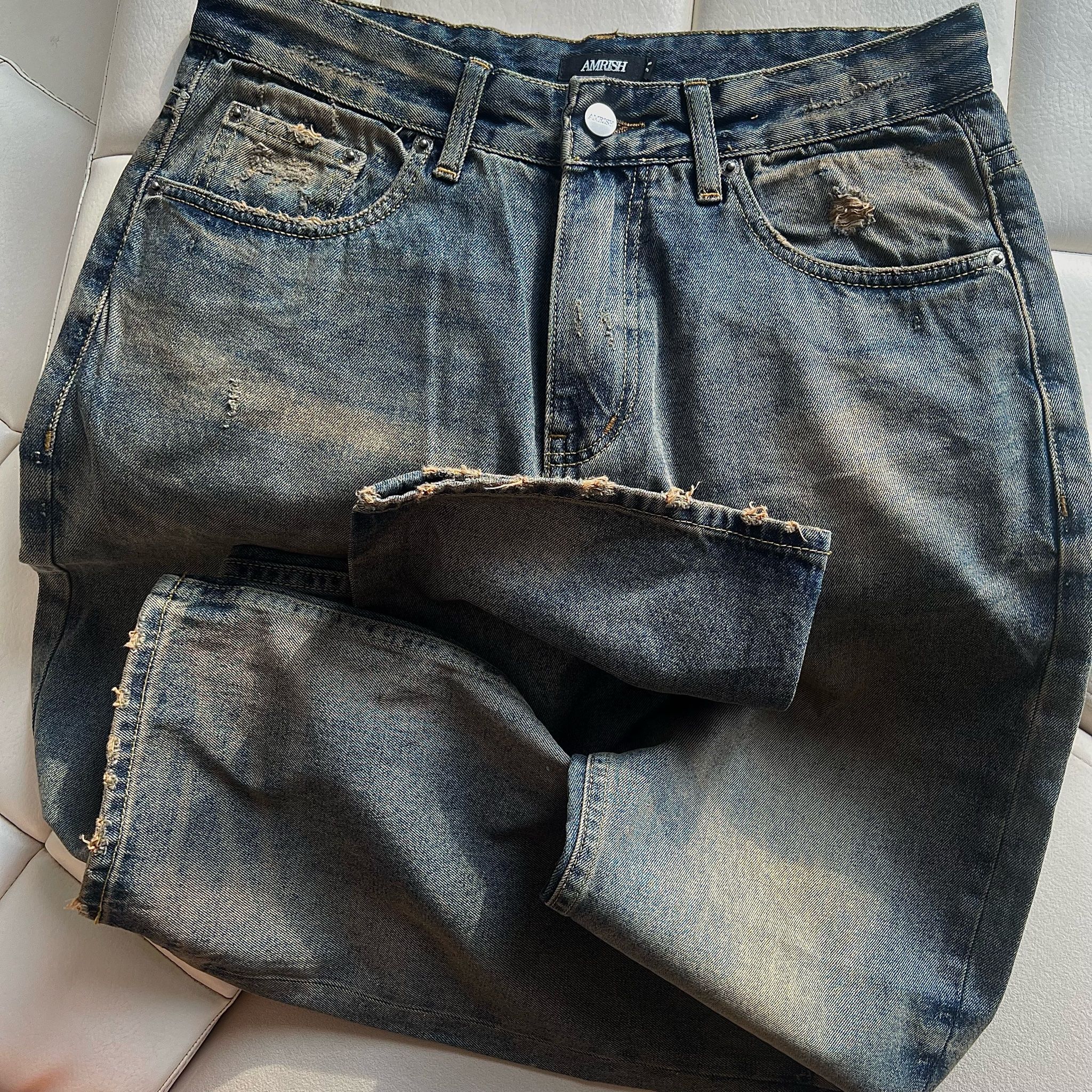 Straight Denim Baggy Jeans - Dusk Blue