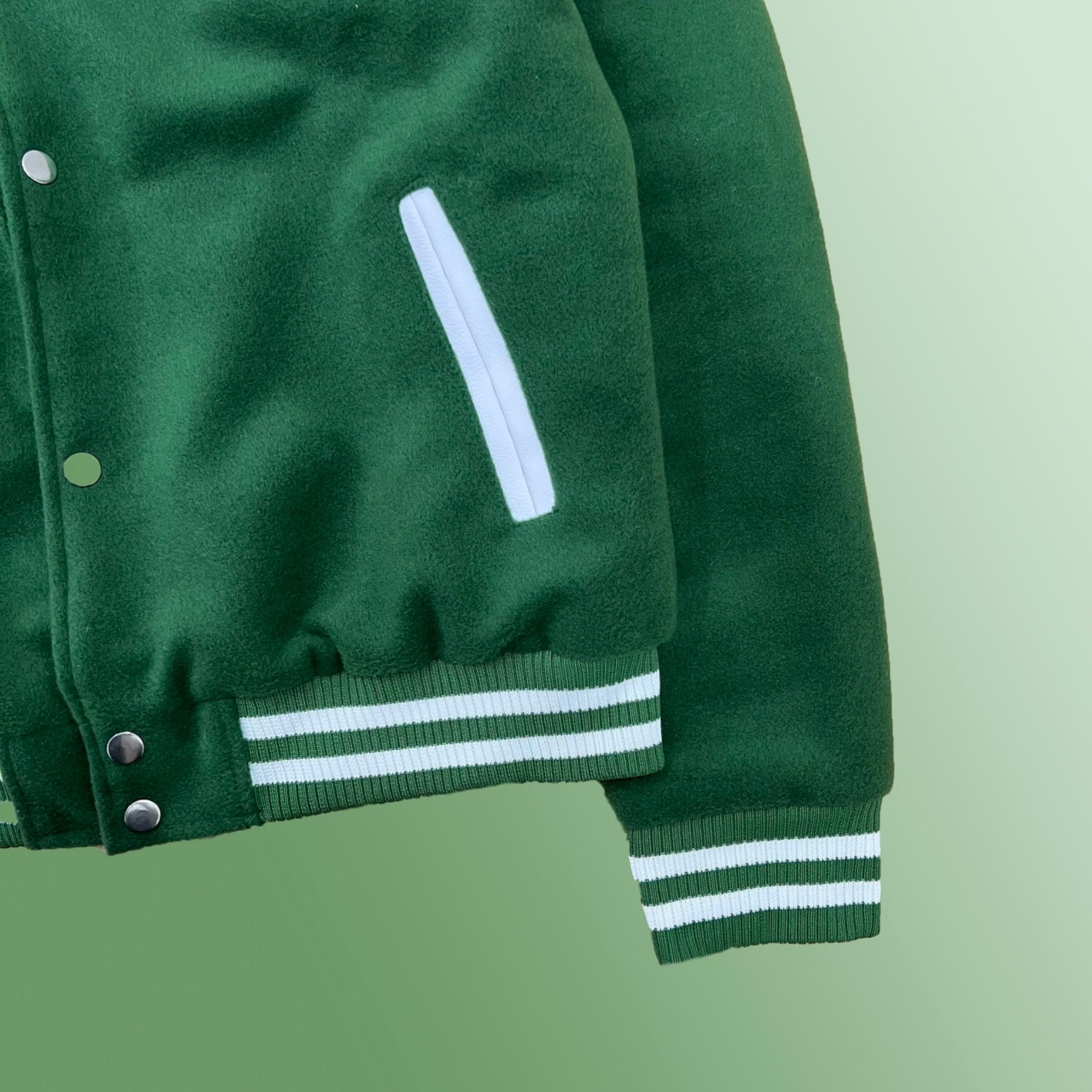 Regular Green Varsity Jacket
