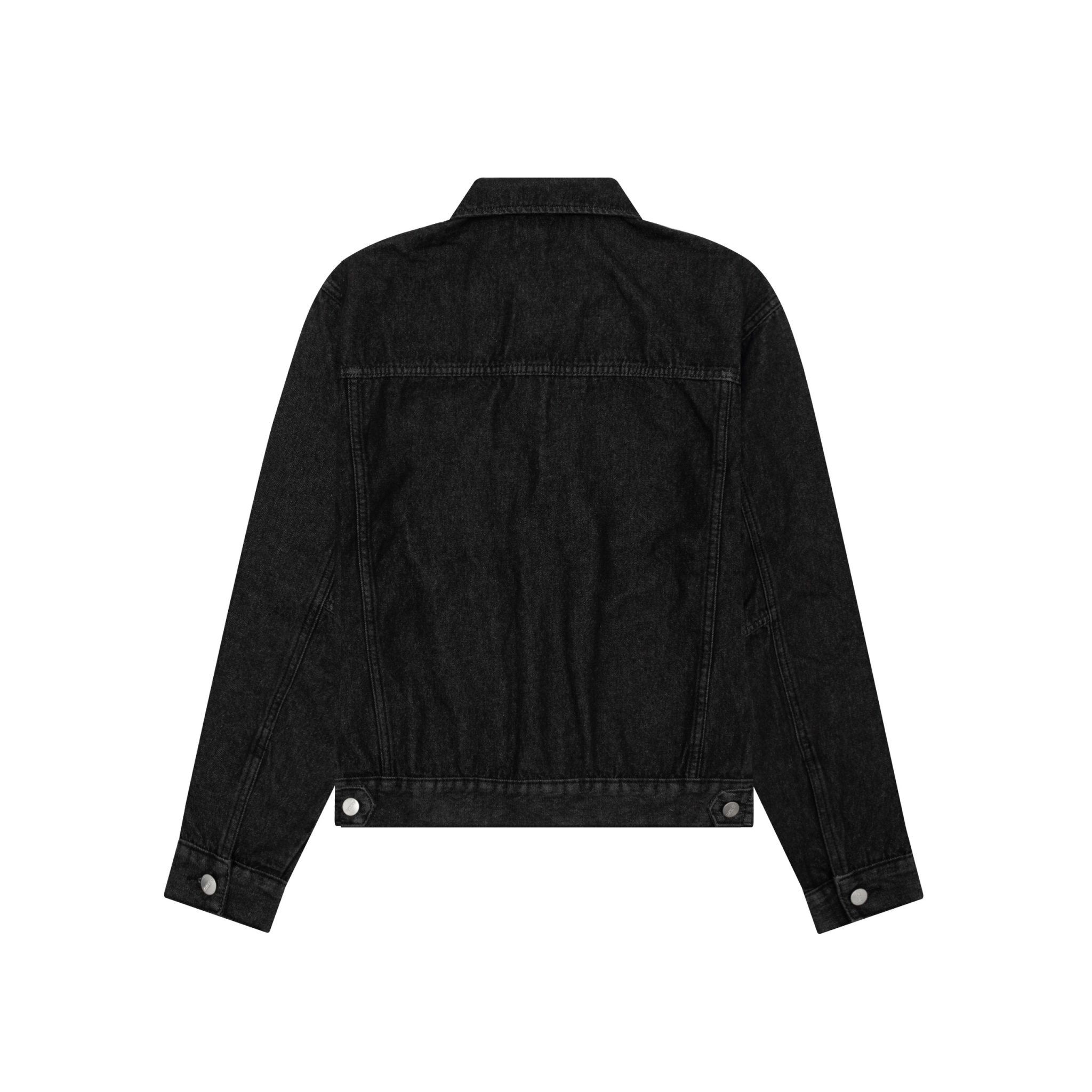 Regular Denim Jacket - Raw Black