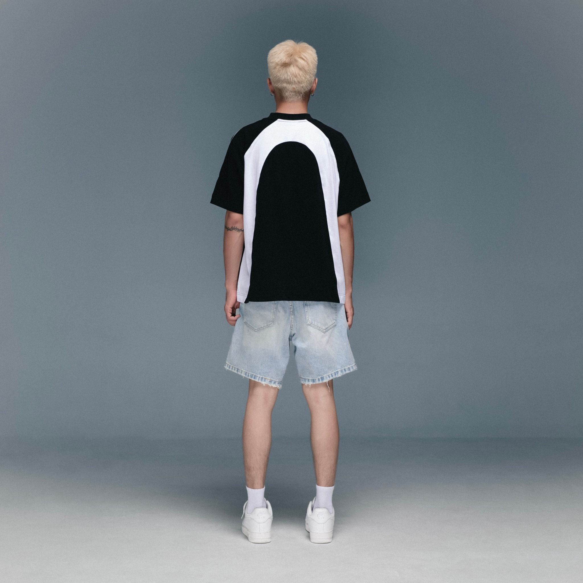 Whatever Raglan Boxy TShirt - Black