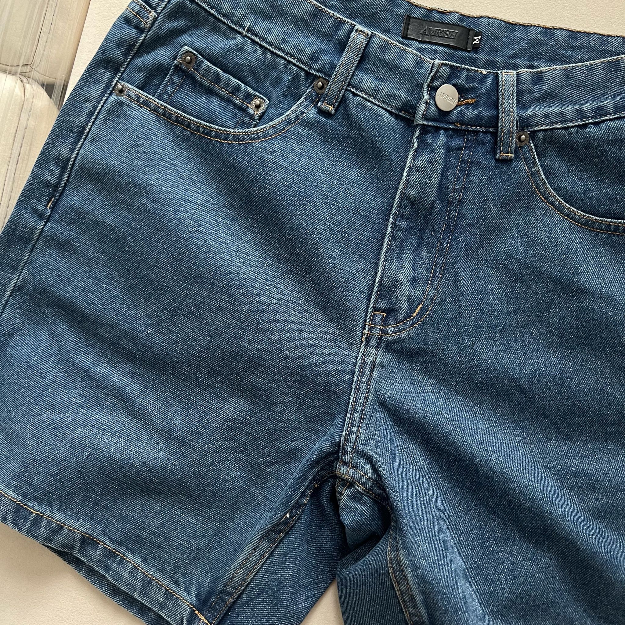 Wide Leg Denim Shorts - Basic Blue