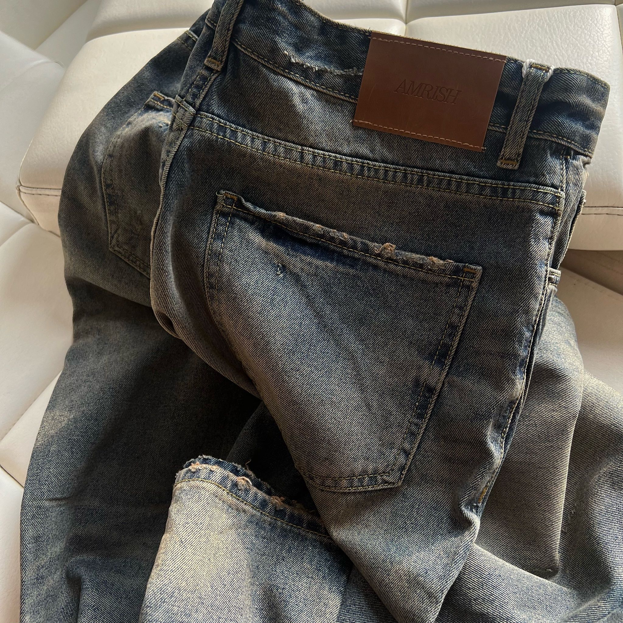 Straight Denim Baggy Jeans - Dusk Blue