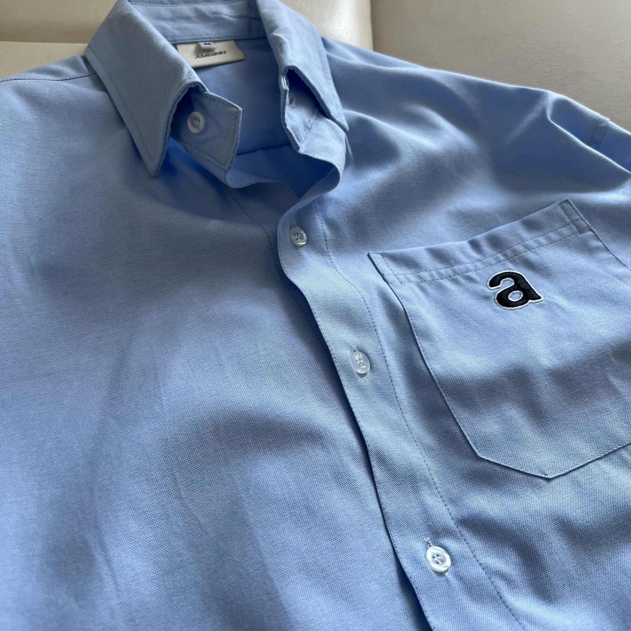 Premium Oxford Short Sleeves Shirt- Blue