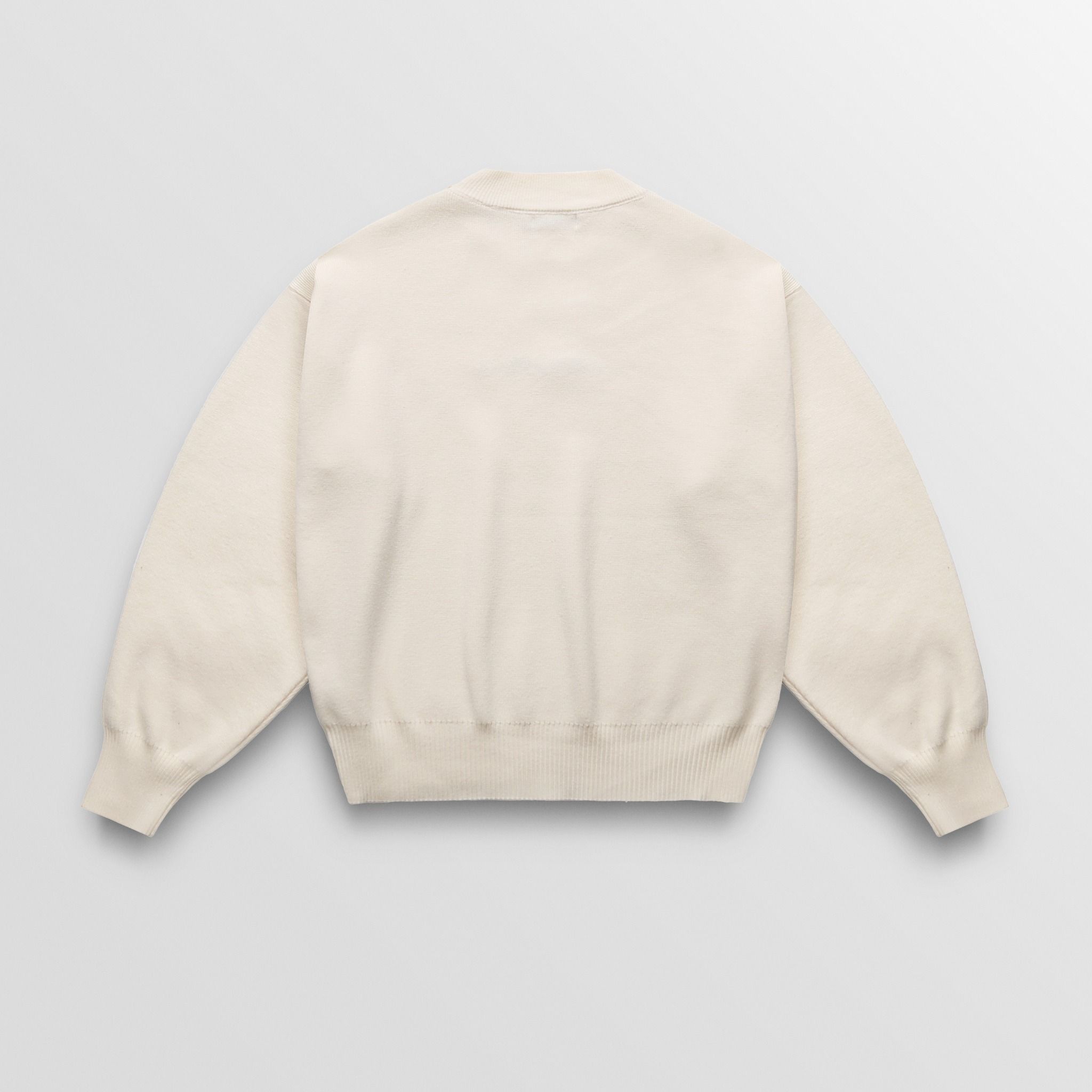 AB WOOL KNIT SWEATER - CREAM
