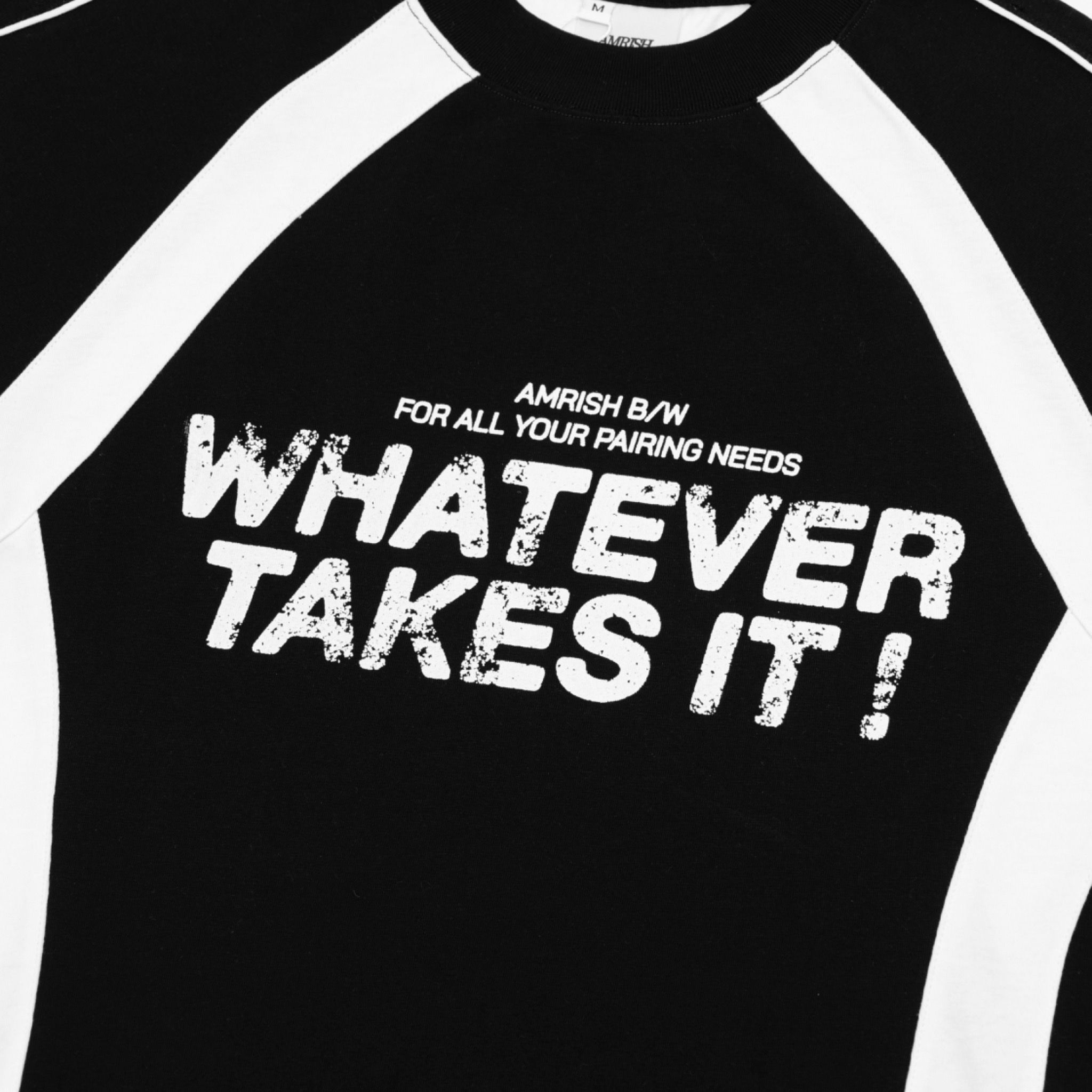 Whatever Raglan Boxy TShirt - Black