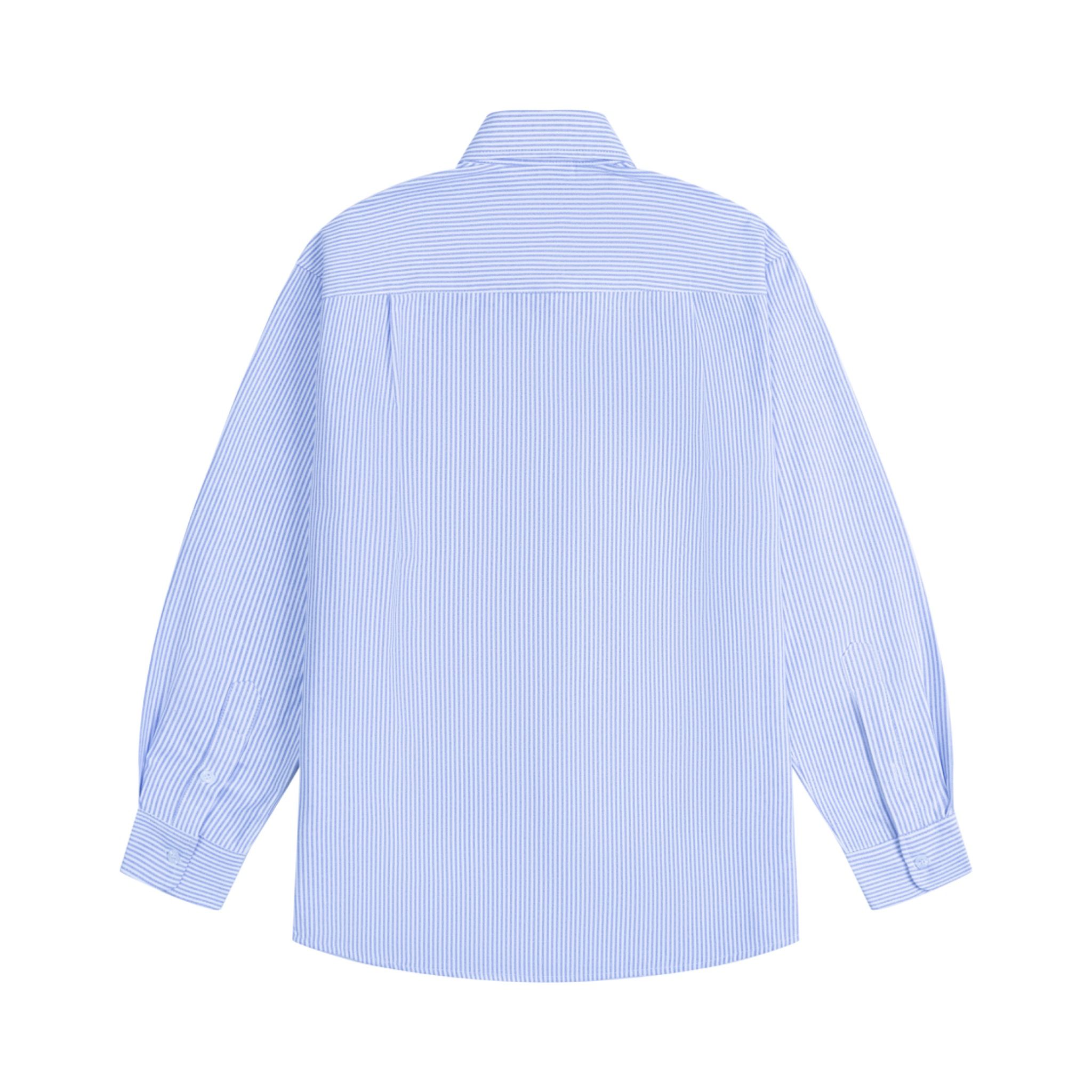 Premium Striped Oxford Shirt - Blue