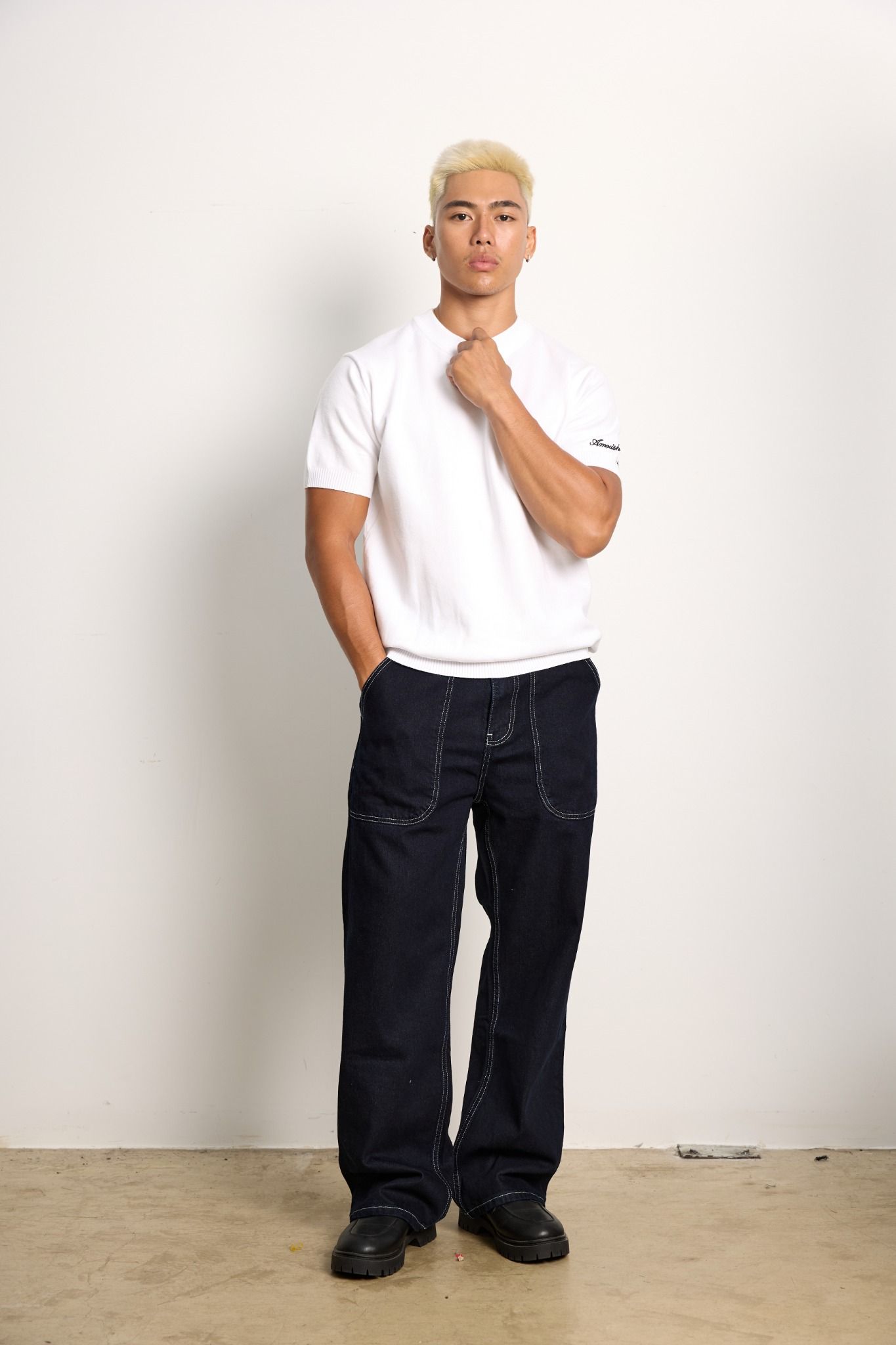 Goo Wide Denim Jeans - Dark Blue