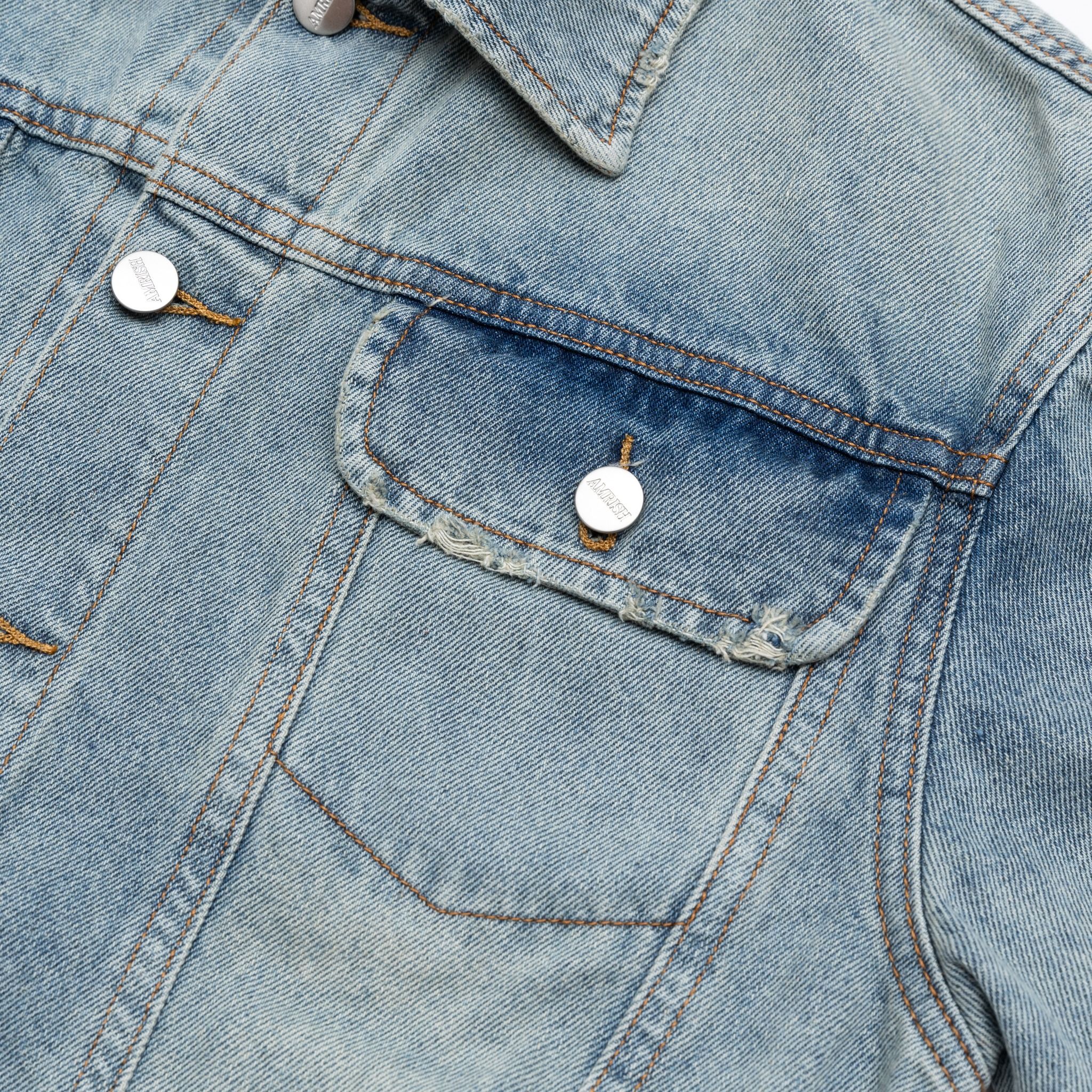 Regular Denim Jacket - Moss Blue