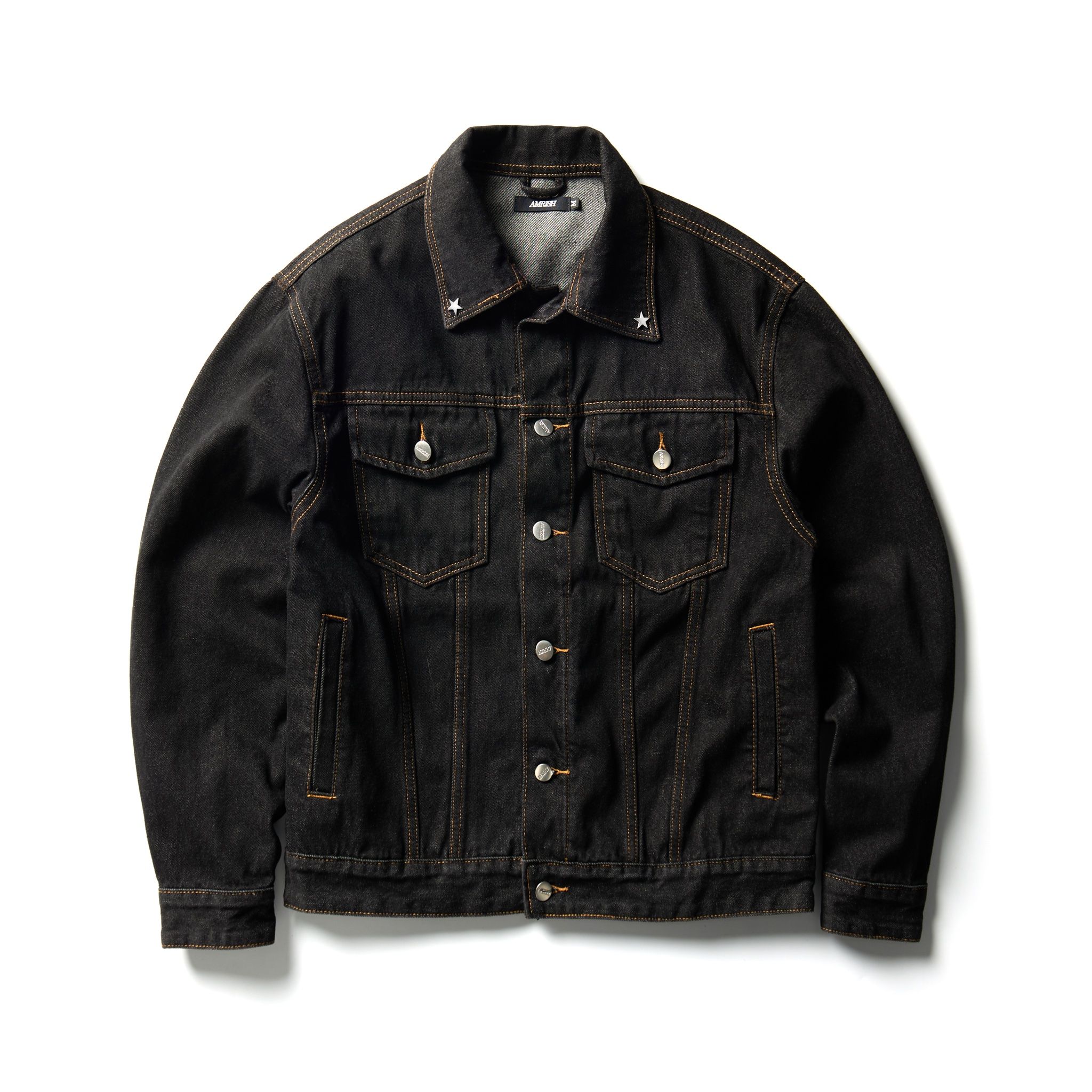 Trucker Denim Jacket - Raw Black