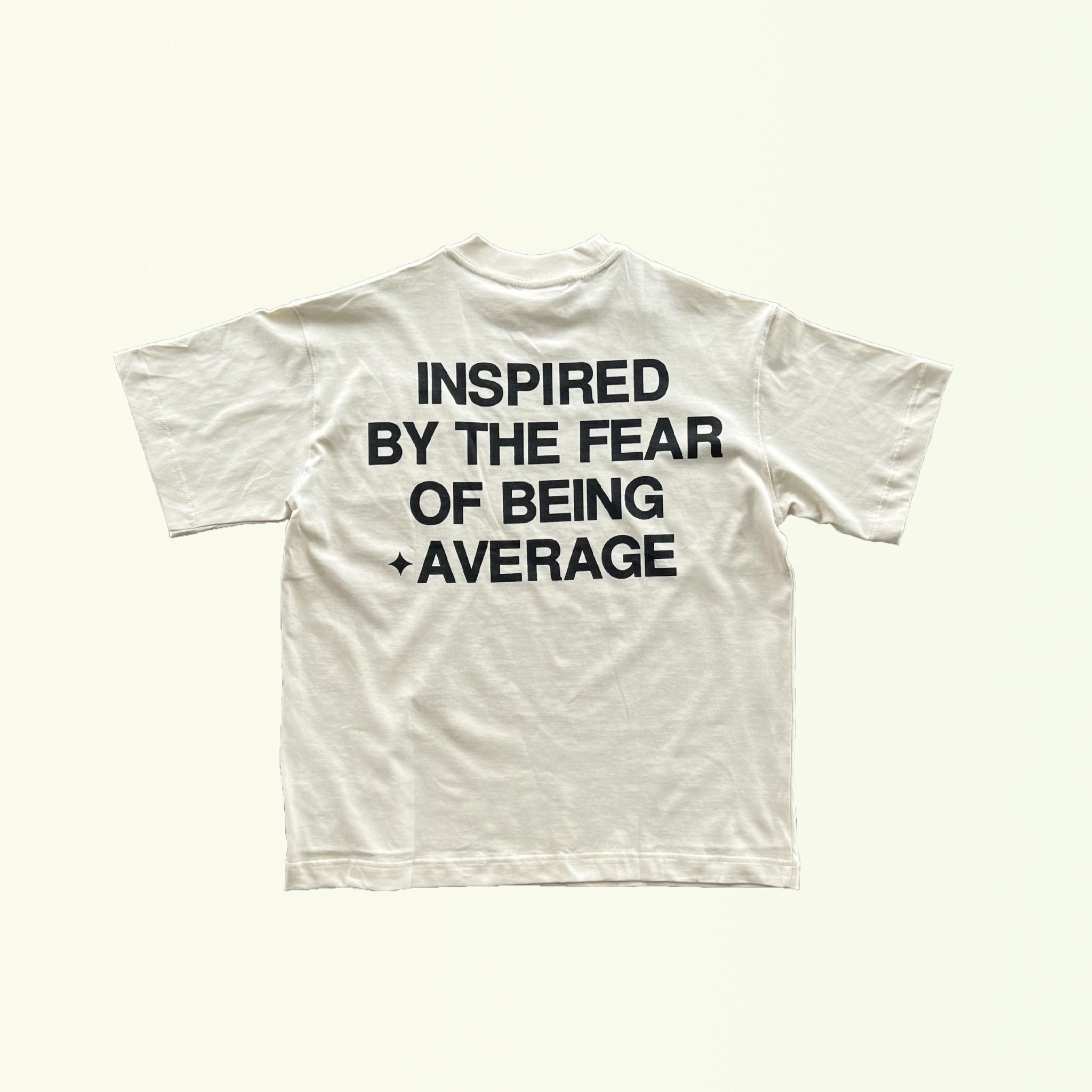 AVERAGE EMBOSS TShirt - Coconut Milk
