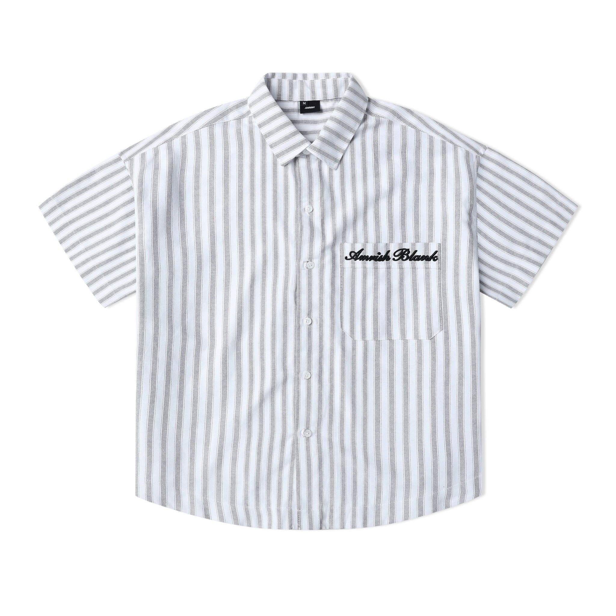 AB OXFORD STRIPED SHIRT - Grey