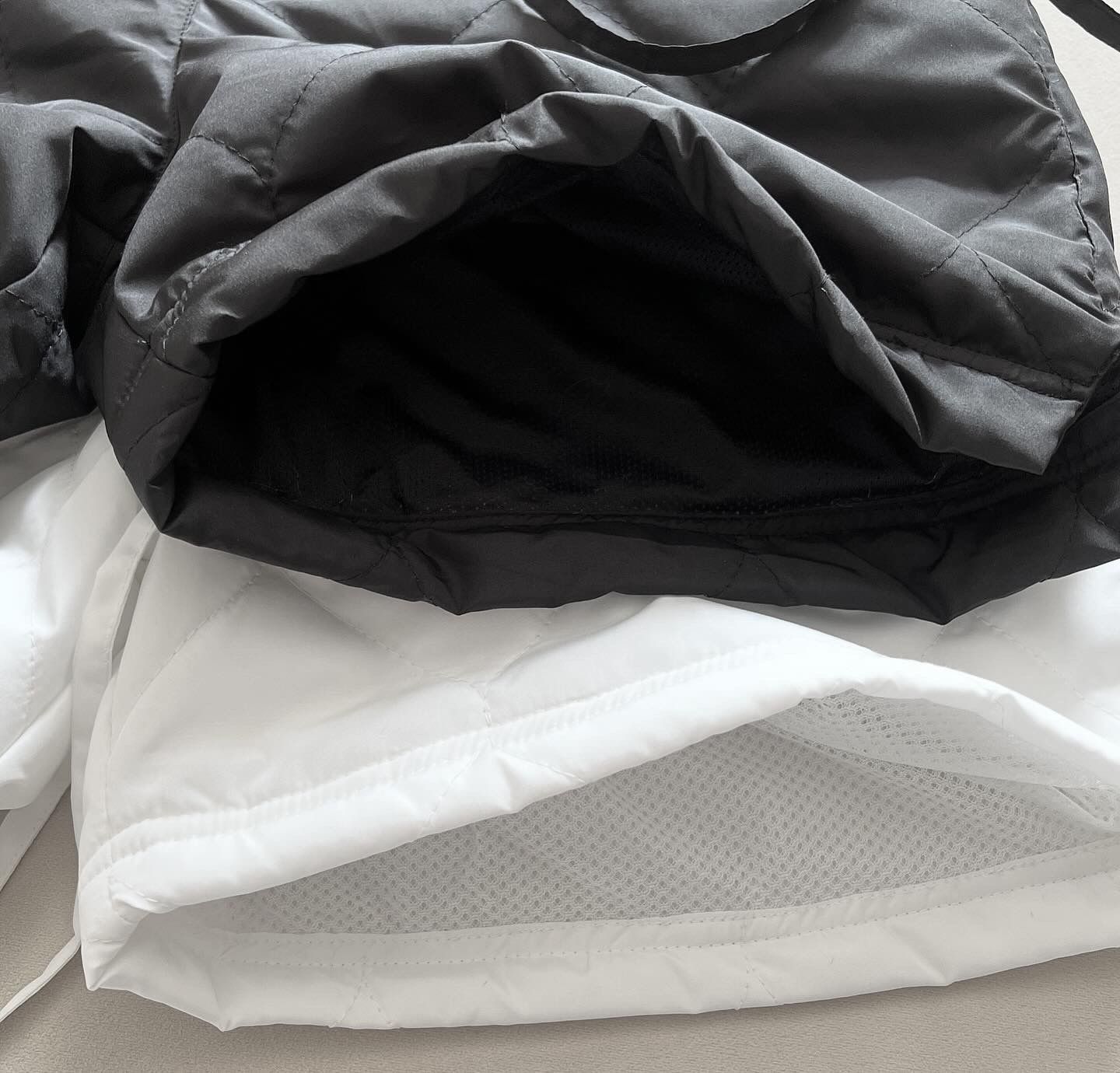 Puffer Relax Shorts - White
