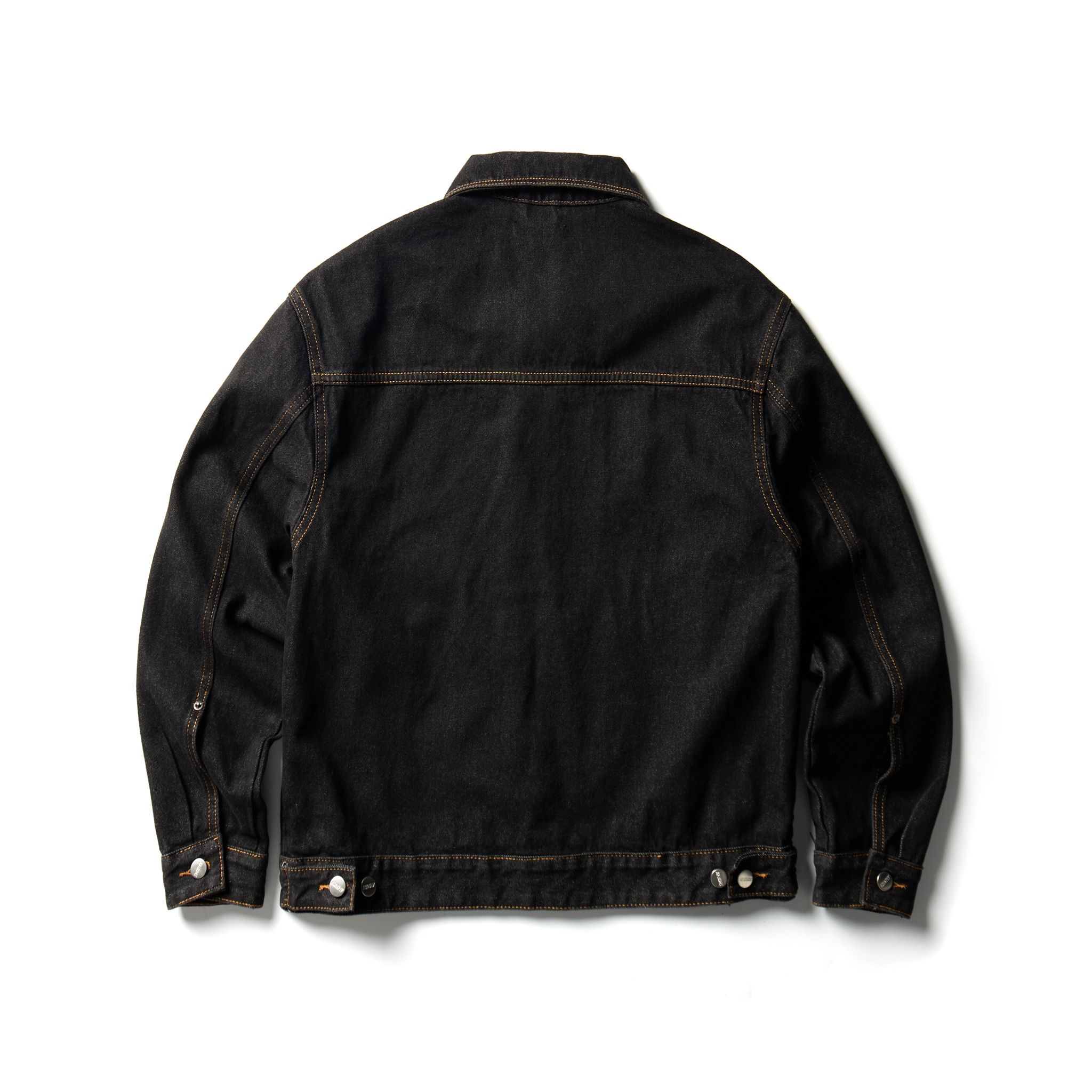 Trucker Denim Jacket - Raw Black