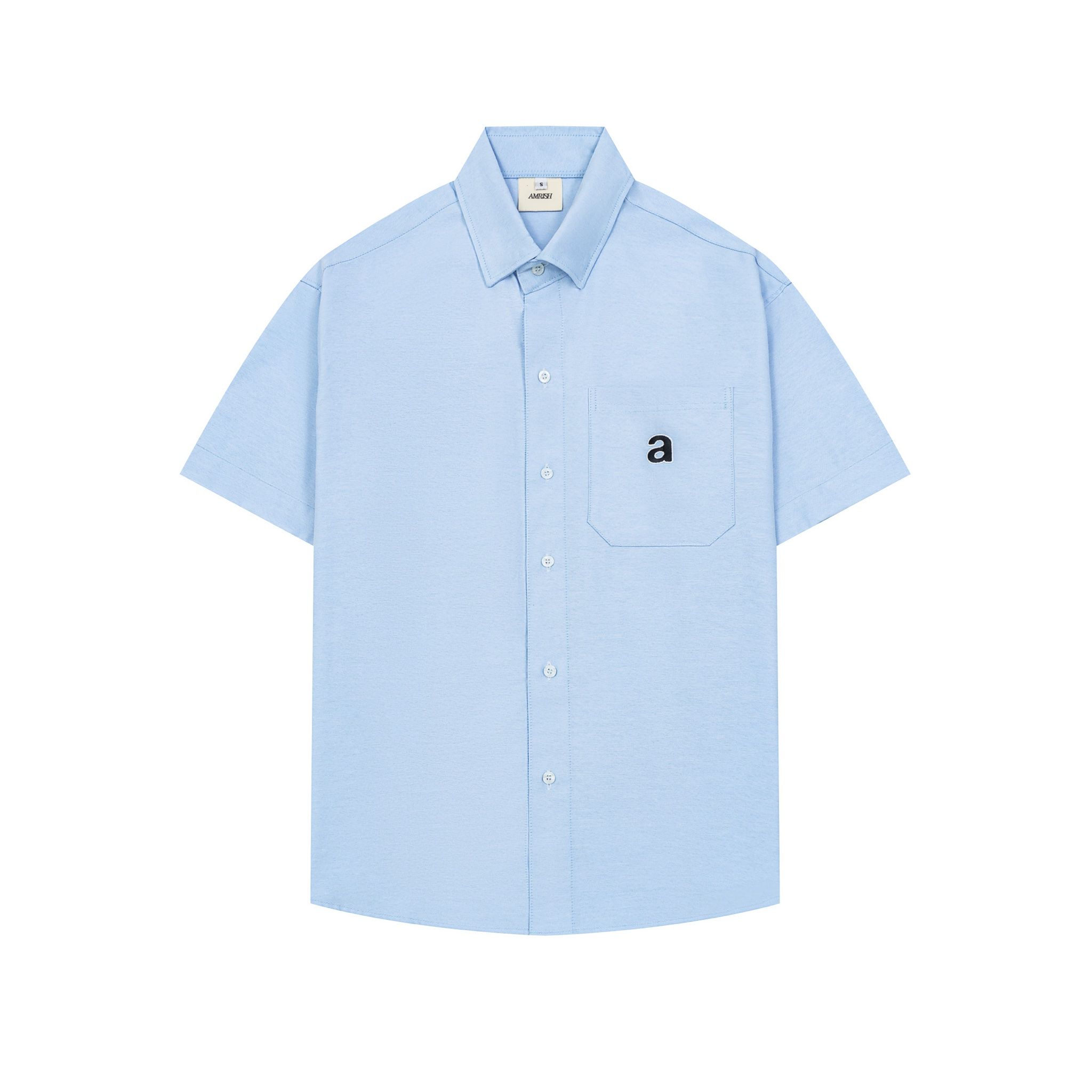 Premium Oxford Short Sleeves Shirt- Blue