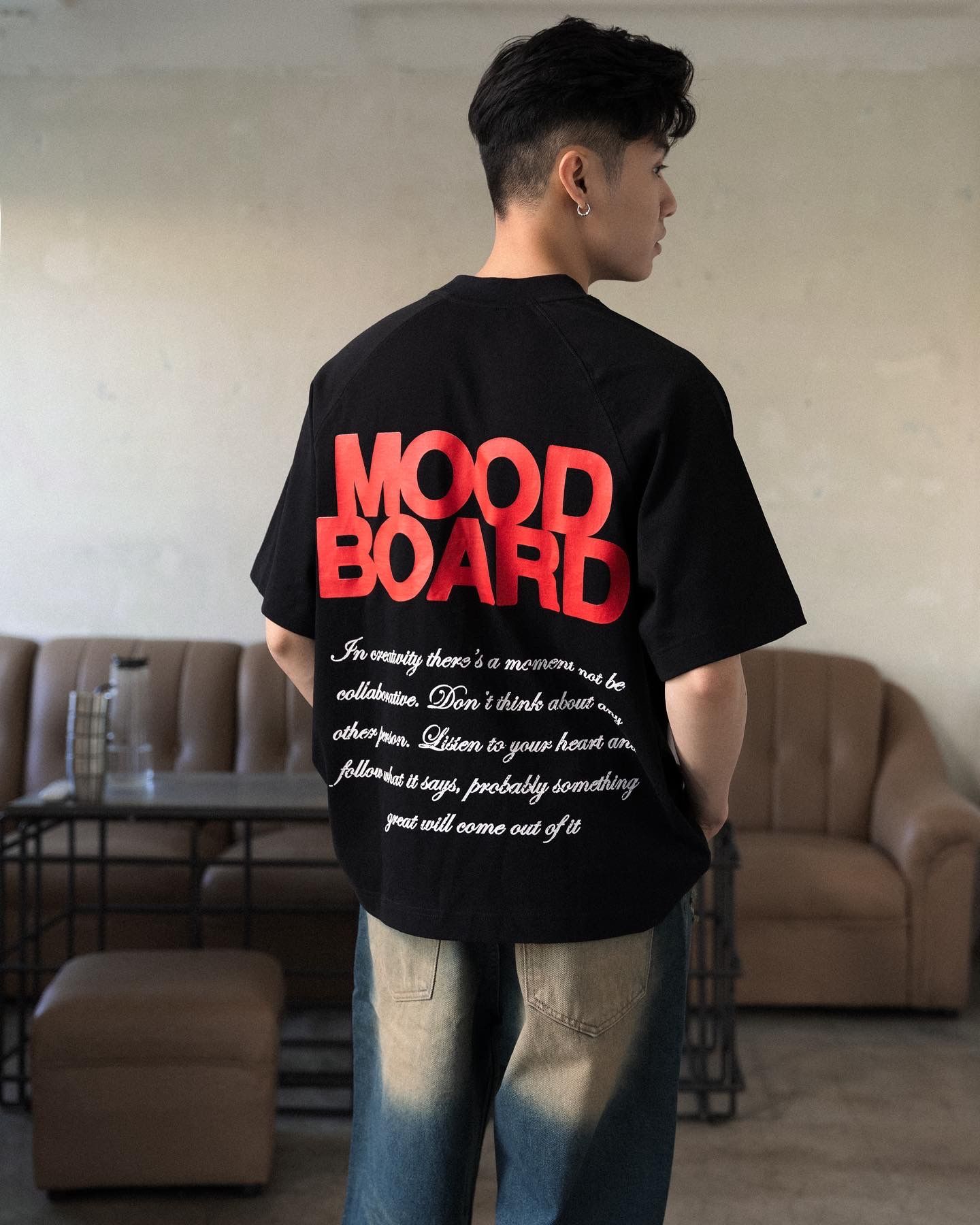 MOODBOARD Boxy Raglan TShirt - Black