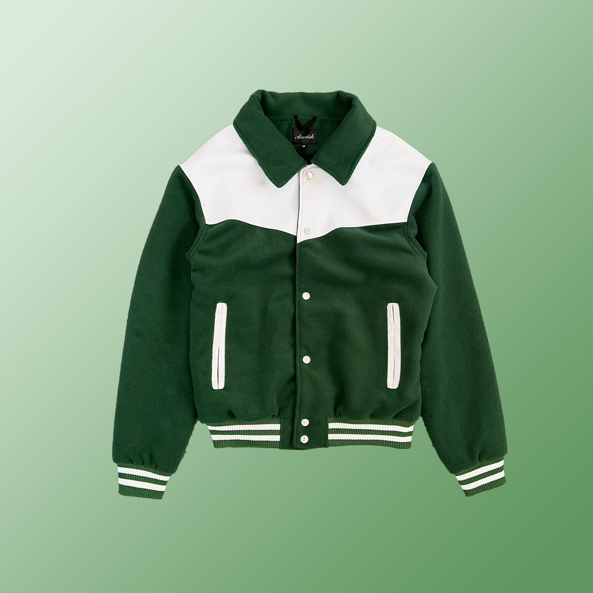 Regular Green Varsity Jacket