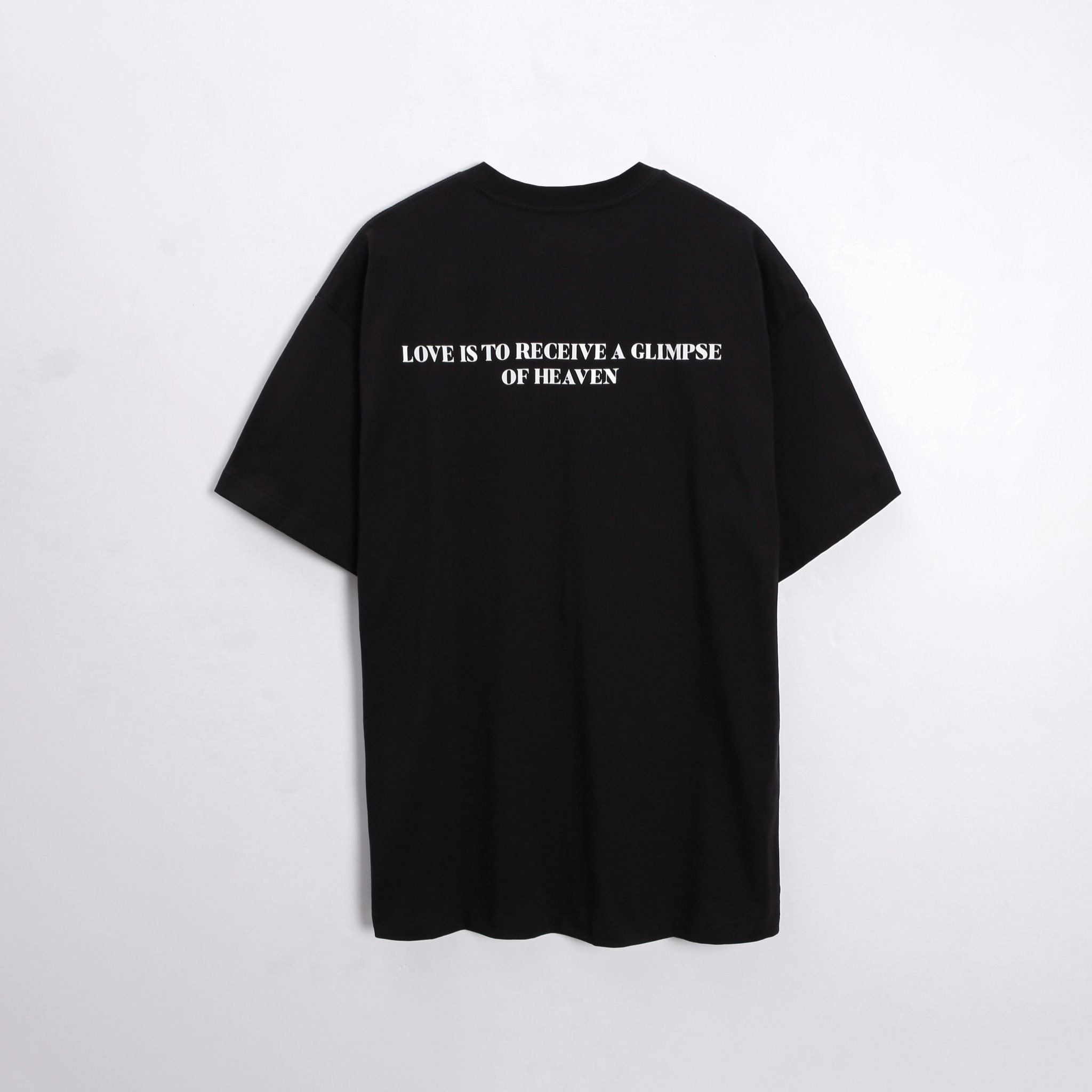 Skull Love Embroidery TShirt - Black