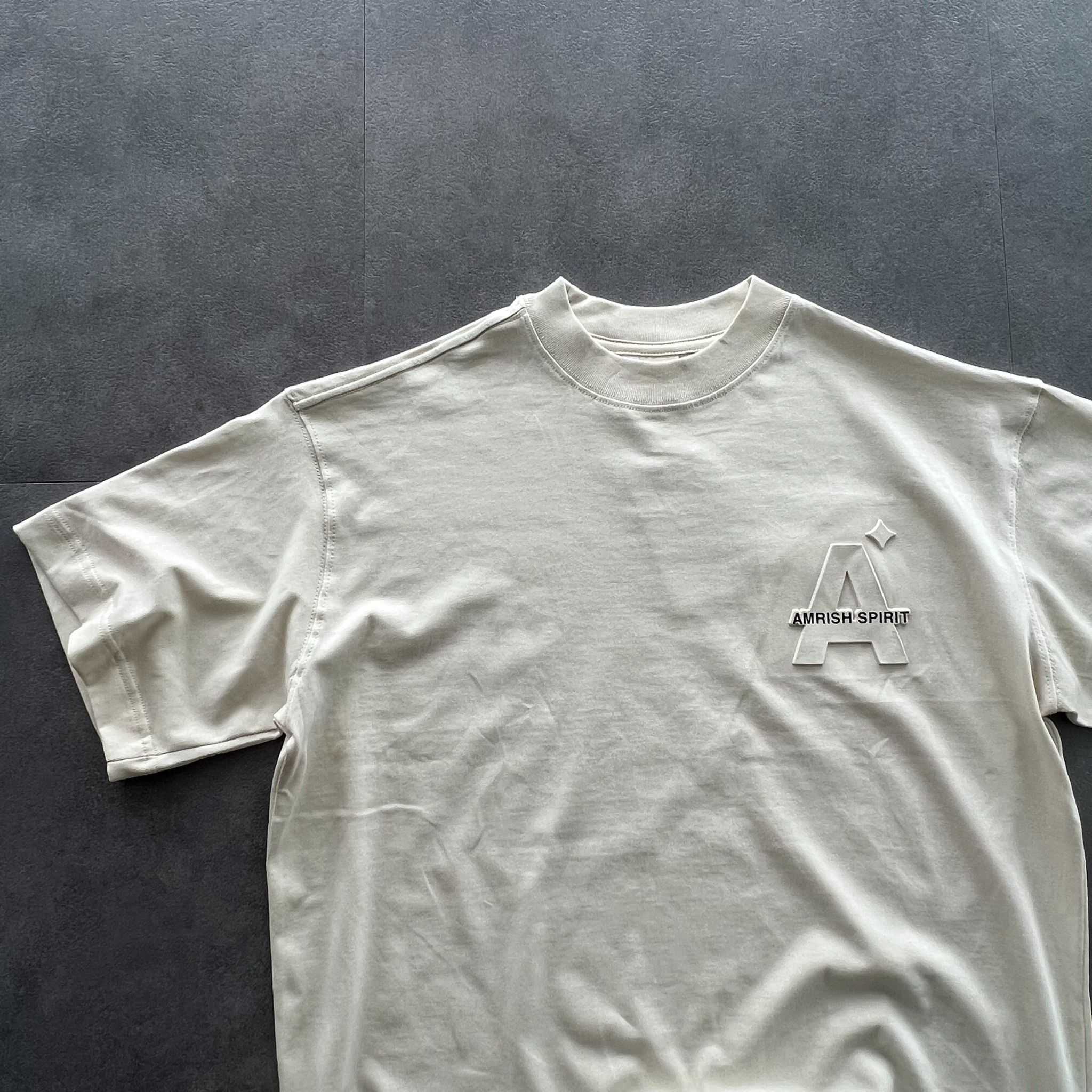 AVERAGE EMBOSS TShirt - Coconut Milk