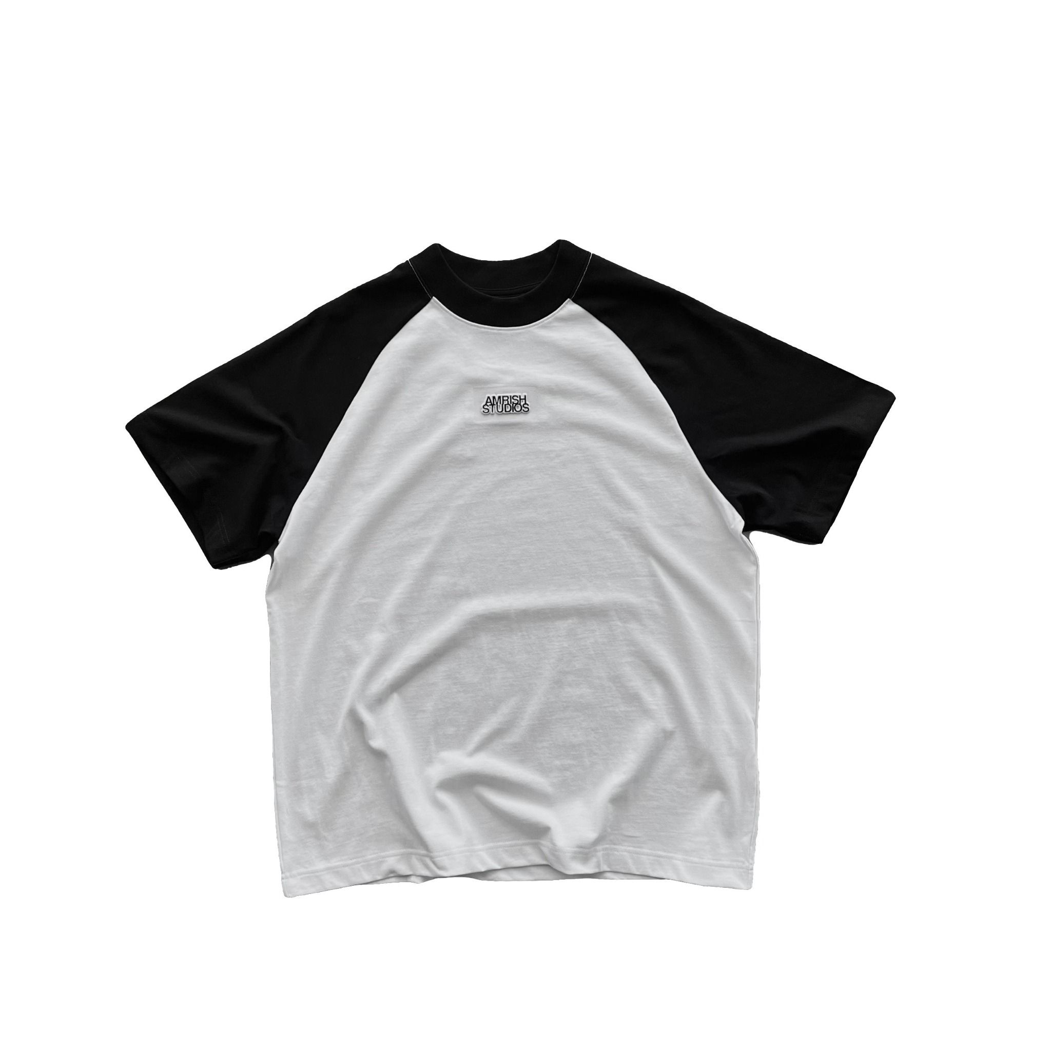 A/S Boxy Raglan TShirt - Black/White