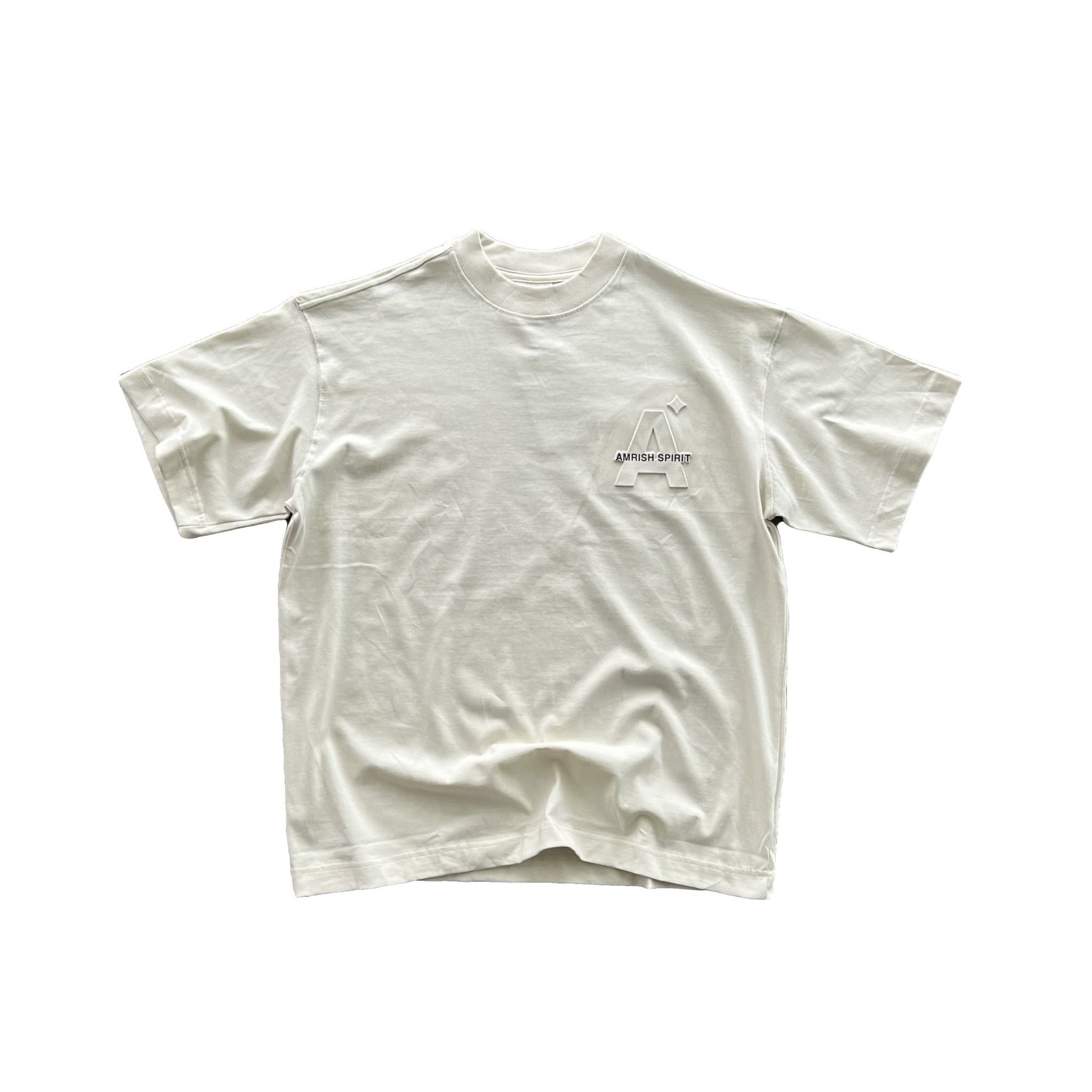 AVERAGE EMBOSS TShirt - Coconut Milk