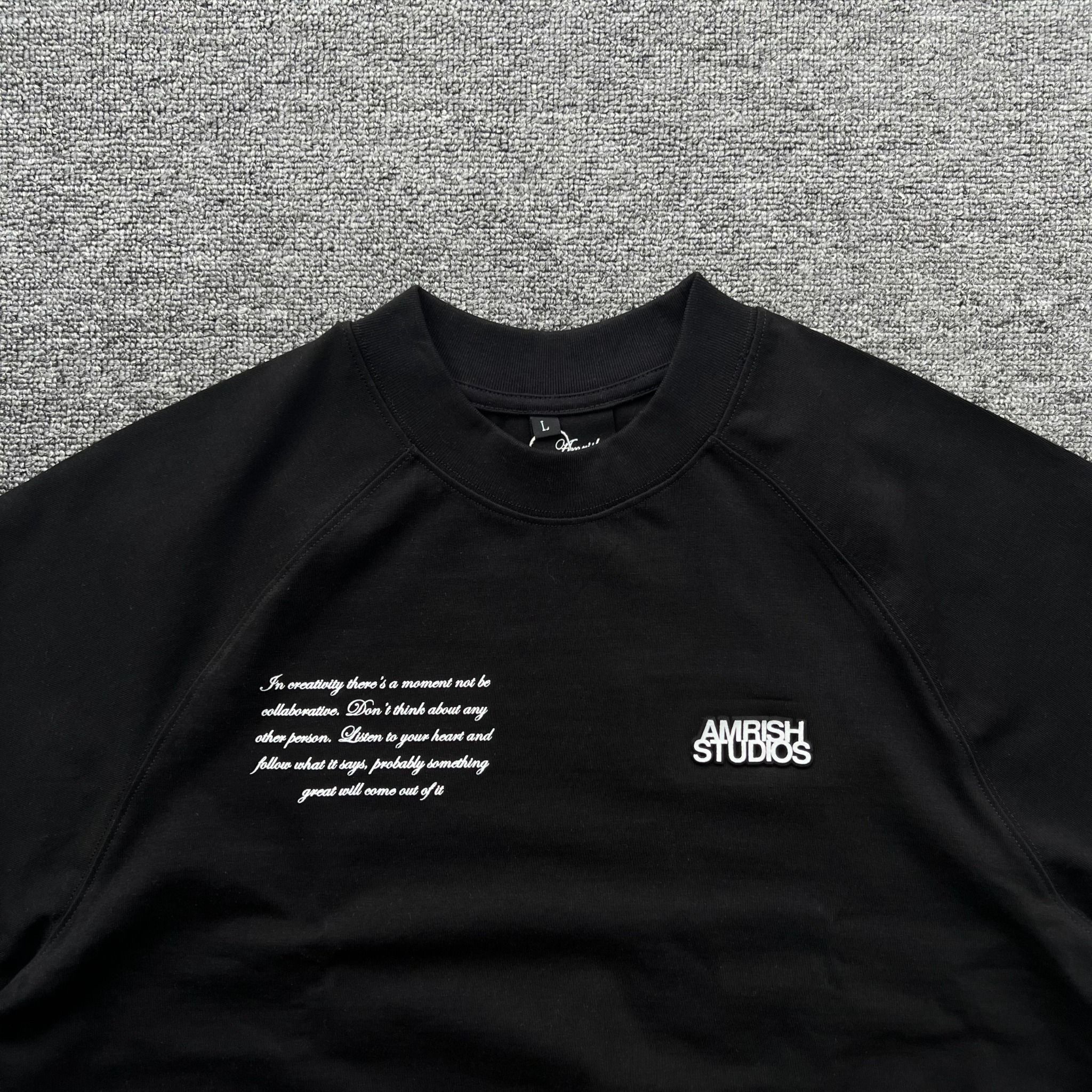 MOODBOARD Boxy Raglan TShirt - Black