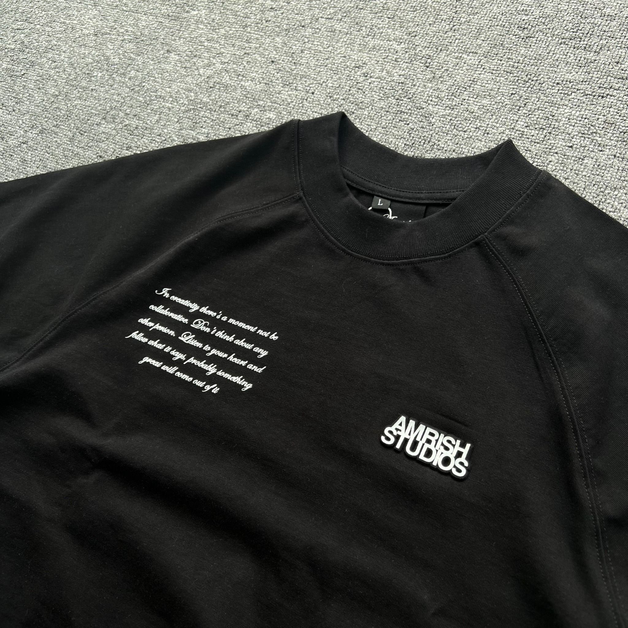 MOODBOARD Boxy Raglan TShirt - Black