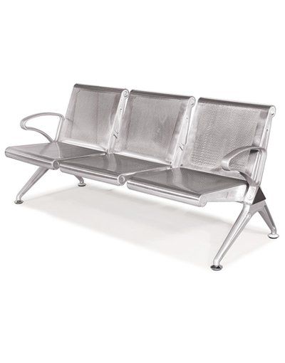NỘI THẤT 190 Ghế chờ GC06 -Ghi nhũ / GC06-4