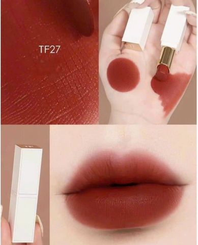  Son TOM FORD Lip Color Satin Matte hamless 27 (Vỏ trắng 2022) 