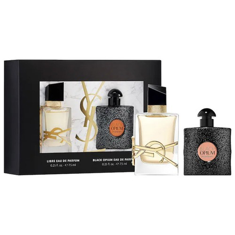  Set Nước Hoa YSL Yves Saint Laurent Mini Black Opium & Libre Eau De Parfum Duo 