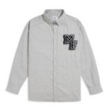 Áo Sơ Mi Tay Dài Cotton Caro Form Oversize 2311024