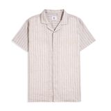 Áo Sơ Mi Tay Ngắn Linen Kẻ sọc Form Regular 2409008