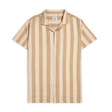 Áo Sơ Mi Tay Ngắn Linen Kẻ sọc Form Regular 2409008
