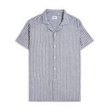 Áo Sơ Mi Tay Ngắn Linen Kẻ sọc Form Regular 2409008