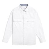 Áo Sơ Mi Tay Dài Cotton Trơn Form Oversize 2311022