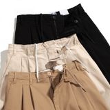 Quần Khaki Nam Trơn Ống Rộng Form Wide Leg 2401022
