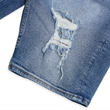 Quần Short Jean Rách Form Regular 2307006
