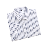 Áo Sơ Mi Nam Tay Ngắn Cotton Họa Sọc Form Slim Fit 2210059-TH