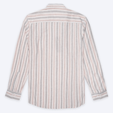 Áo Sơ Mi Nam Tay Dài Linen Họa Tiết Kẻ Form Regular 2302019