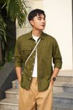Áo Sơ Mi Nam Tay Dài Cotton Hai Túi Trơn 2312028
