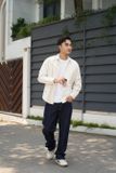 Áo Sơ Mi Nam Tay Dài Cotton Sọc 2312022