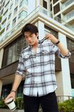 Áo Sơ Mi Nam Tay Dài Cotton Sọc Form Regular 2307003