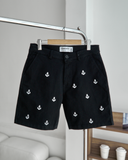 Quần Short Cotton Thêu Form Slimfit 2409002