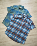 Áo Sơ Mi Tay Ngắn Cotton Caro Form Regular 2412004
