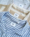 Áo Sơ Mi Tay Ngắn Linen Kẻ sọc Form Regular 2409008