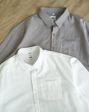 Áo Sơ Mi Tay Dài Cotton Thêu Form Oversize 2411012
