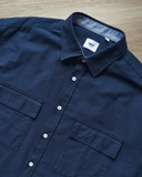 Áo Sơ Mi Tay Dài Cotton Trơn Form Oversize 2311022