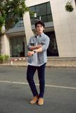 Áo Sơ Mi Tay Dài Cotton Sọc 2312019
